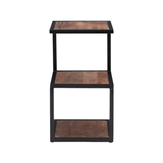 Dark Wood Shelves S-Frame Accent Table-Kirkland's Home Flash Sale