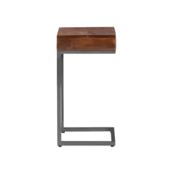 Dark Wood Single Drawer C-Frame Accent Table-Kirkland's Home Hot