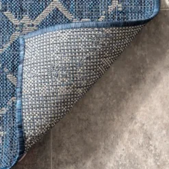 Davon Blue Moroccan Trellis Outdoor Rug, 8X10-Kirkland's Home Cheap