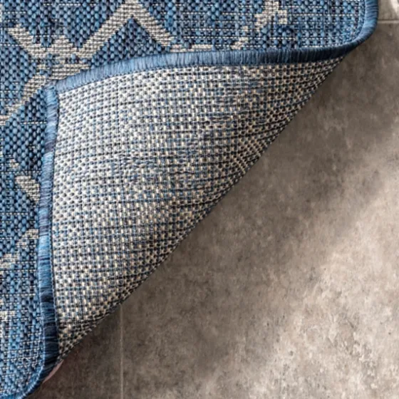 Davon Blue Moroccan Trellis Outdoor Rug, 8X10-Kirkland's Home Cheap