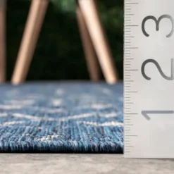 Davon Blue Moroccan Trellis Outdoor Rug, 8X10-Kirkland's Home Cheap