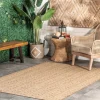 Davon Geometric Striped Outdoor Rug, 5X8-Kirkland's Home Shop