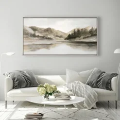 Day At The Lake Framed Canvas Art Print-Kirkland's Home Best