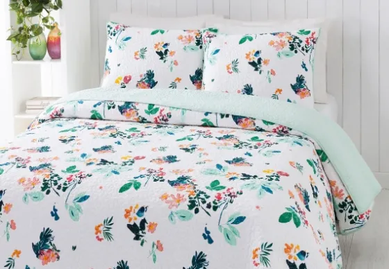 Daydreaming Floral 2-Pc. Twin Quilt Set-Kirkland's Home Flash Sale