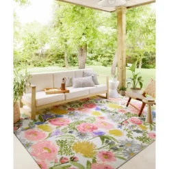 Daylight Garden Party Indoor/Outdoor Rug, 6X9-Kirkland's Home Store