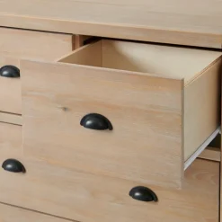Dean Double Driftwood Pine 5-Pc. King Bedroom Set-Kirkland's Home Discount