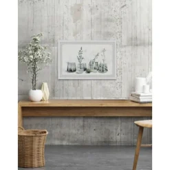 Deckled Glasses And Greens Framed Art Print-Kirkland's Home Clearance