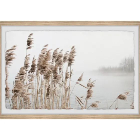 Deckled Lakeside Grass Framed Art Print-Kirkland's Home Cheap