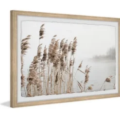 Deckled Lakeside Grass Framed Art Print-Kirkland's Home Cheap