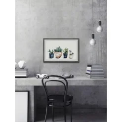 Deckled Succulent Row Framed Art Print-Kirkland's Home Best