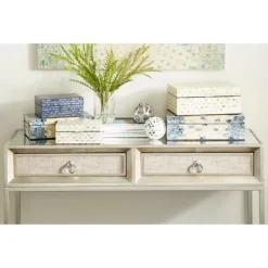 Decorative Mussel Shell Wood Boxes, Set Of 2-Kirkland's Home Store