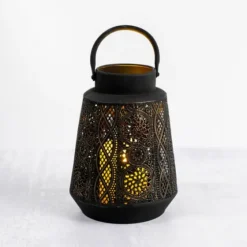 Decorative Pierced Metal Lantern, 12 In.-Kirkland's Home Fashion