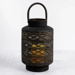 Decorative Pierced Metal Lantern, 14 In.-Kirkland's Home New