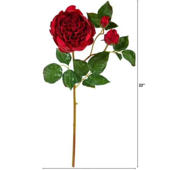 Deep Blooming Rose Stems, Set Of 6-Kirkland's Home Store