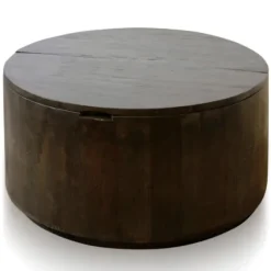 Deep Espresso Wood Hinged Storage Coffee Table-Kirkland's Home Cheap