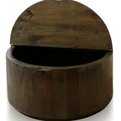 Deep Espresso Wood Hinged Storage Coffee Table-Kirkland's Home Cheap