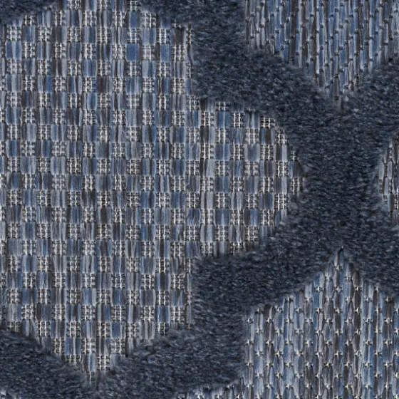 Deep Navy Trellis Outdoor Area Rug, 4X6-Kirkland's Home Online