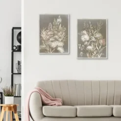 Delicate Bunch 2-Pc. Framed Canvas Art Set-Kirkland's Home New