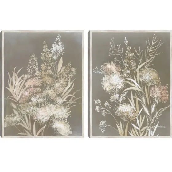 Delicate Bunch 2-Pc. Framed Canvas Art Set-Kirkland's Home New