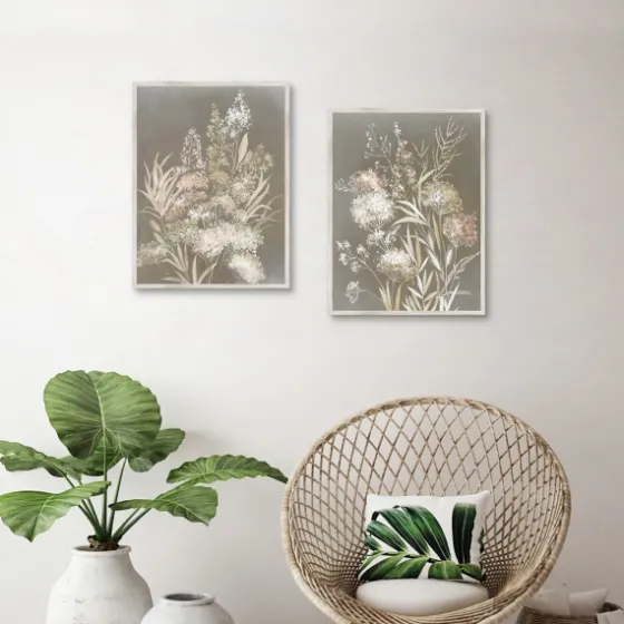 Delicate Bunch 2-Pc. Framed Canvas Art Set-Kirkland's Home New