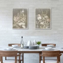 Delicate Bunch 2-Pc. Framed Canvas Art Set-Kirkland's Home New