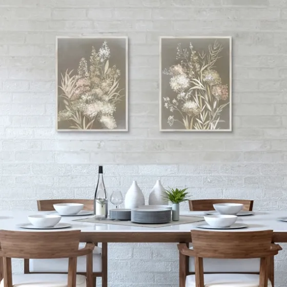 Delicate Bunch 2-Pc. Framed Canvas Art Set-Kirkland's Home New