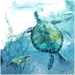 Delray Sea Turtle Ii Giclee Canvas Art Print-Kirkland's Home Shop