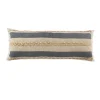 Denim Blue Braided Stripe Lumbar Pillow-Kirkland's Home Shop