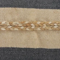 Denim Blue Braided Stripe Lumbar Pillow-Kirkland's Home Shop