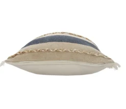 Denim Blue Braided Stripe Throw Pillow, 24 In.-Kirkland's Home Flash Sale