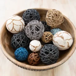 Denim Blue Dried Orb Bag-Kirkland's Home Best