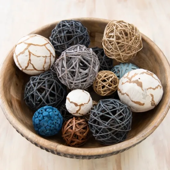Denim Blue Dried Orb Bag-Kirkland's Home Best
