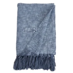 Denim With Fringe Throw Blanket-Kirkland's Home Cheap