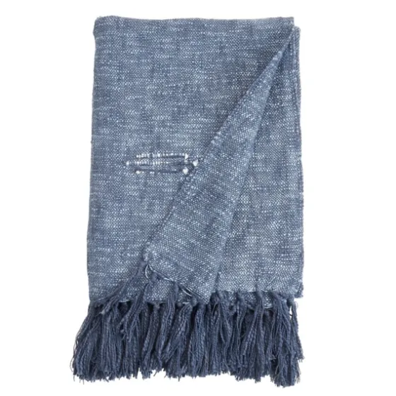 Denim With Fringe Throw Blanket-Kirkland's Home Cheap