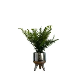 Desktop Palm Plant In Silver Planter-Kirkland's Home Clearance