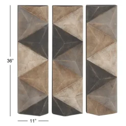 Devin Dimensional Wood Plaques, Set Of 3-Kirkland's Home Sale