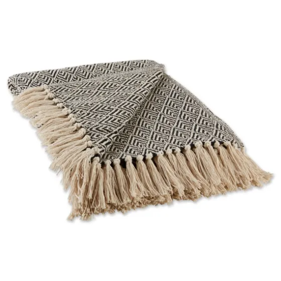 Diamond Fringe Throw-Kirkland's Home Hot
