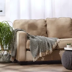 Diamond Fringe Throw-Kirkland's Home Hot