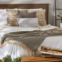 Diamond Fringe Throw-Kirkland's Home Hot