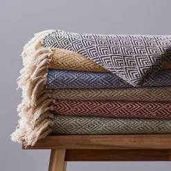 Diamond Fringe Throw-Kirkland's Home Hot