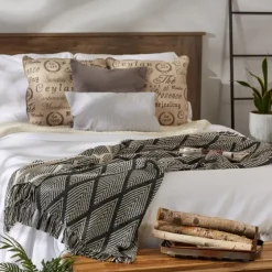Diamond Fringe Throw-Kirkland's Home Sale