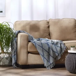 Diamond Fringe Throw-Kirkland's Home Sale