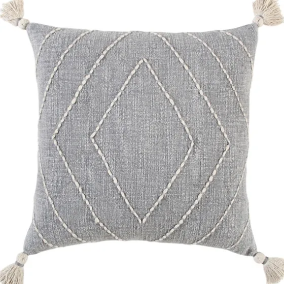 Diamond Kantha Stitched Throw Pillow-Kirkland's Home Clearance