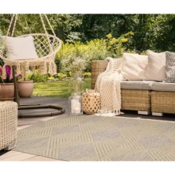 Diamond Sisal Outdoor Area Rug, 7X10-Kirkland's Home Sale