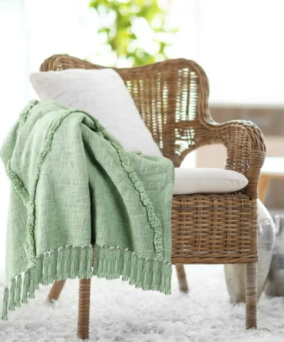 Diamond Tufted Cotton Throw-Kirkland's Home Outlet