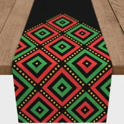 Diamonds Kwanzaa Decorative Table Runner, 90 In.-Kirkland's Home Sale