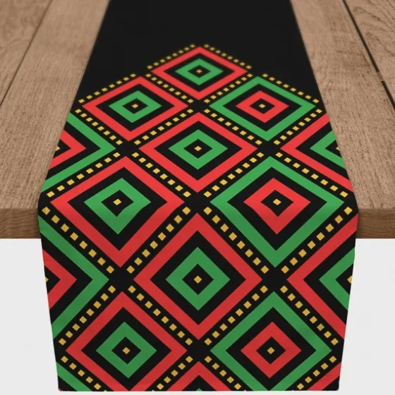 Diamonds Kwanzaa Decorative Table Runner, 90 In.-Kirkland's Home Sale