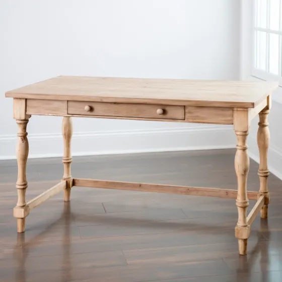 Diane Spindle Leg Blond Wood Desk-Kirkland's Home Best