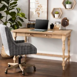 Diane Spindle Leg Blond Wood Desk-Kirkland's Home Best