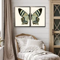 Diptych Butterfly Framed Art Print, Set Of 2-Kirkland's Home Hot